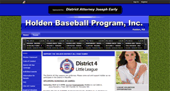 Desktop Screenshot of holdenbaseball.com